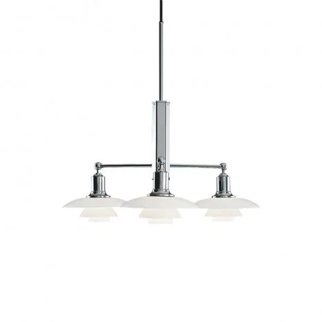 Louis Poulsen PH 2/1 Rigid Triple Suspension in Blown White