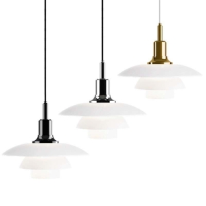 Louis Poulsen PH 3½-3 Glass Pendant Singol Lamp By Poul
