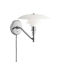 Louis Poulsen PH 3/2 Parete in Vetro Opalino Bianco By Poul