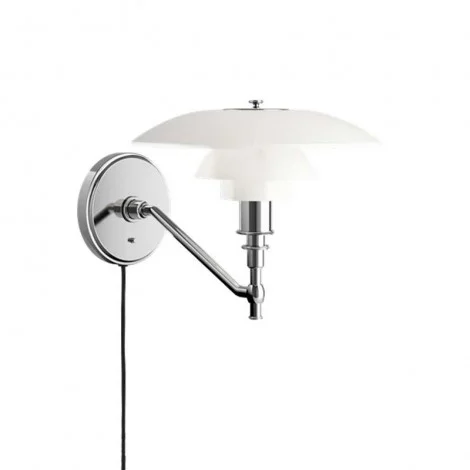 Louis Poulsen PH 3/2 Parete in Vetro Opalino Bianco By Poul