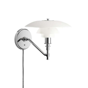 Louis Poulsen PH 3/2 Wall in White Opaline Glass by Poul