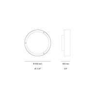 Oluce Berlin LED Ceiling and Wall Lamp For Indoor By Christophe