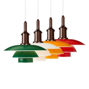 Louis Poulsen PH 3½-3 Pendant Suspension Singol Colored Lamp By