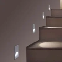Flos The Block Of Light LED Semi-recessed Wall Spotlight for