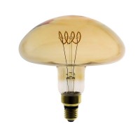 Lampadina LED Curved Vintage XL Fungo Ambrata E27 5W 2000K