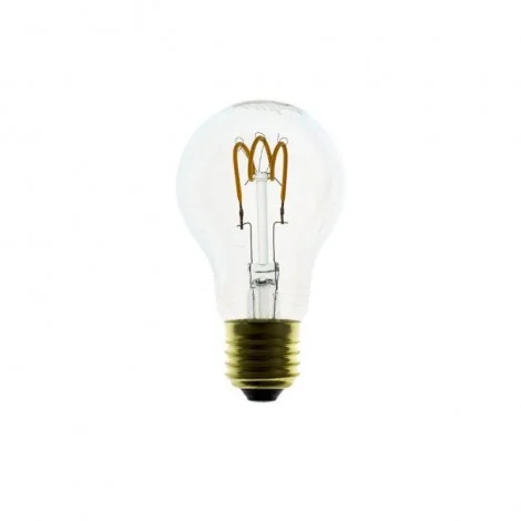 LED Curved Vintage Lamp A60 E27 3W 2200K 150lm Clear Dimmer
