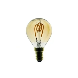 LED Curved Vintage Lamp G45 E14 3W 2000K 120lm Amber Dimmer