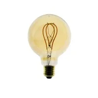 LED Curved Vintage Lamp Globe D.95 E27 5W 2000K 250lm Amber