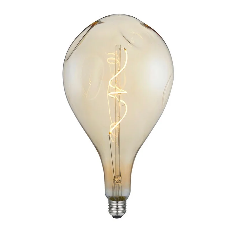 Lampadina LED Curved Vintage Globo XL A165 BUMPED E27 5W 2000K