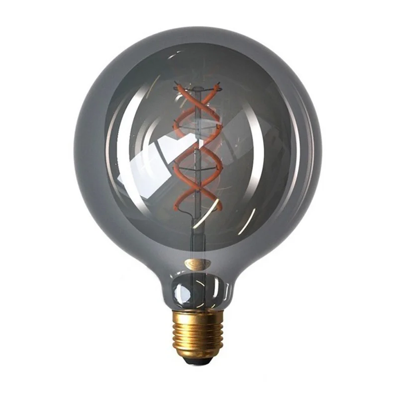 Lampadina LED Curved Vintage Globo D.125 Spyral E27 5W 2200K