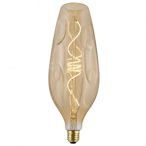 LED Curved Vintage Lamp BOTTLE BUMPED E27 5W 2000K 250lm Amber