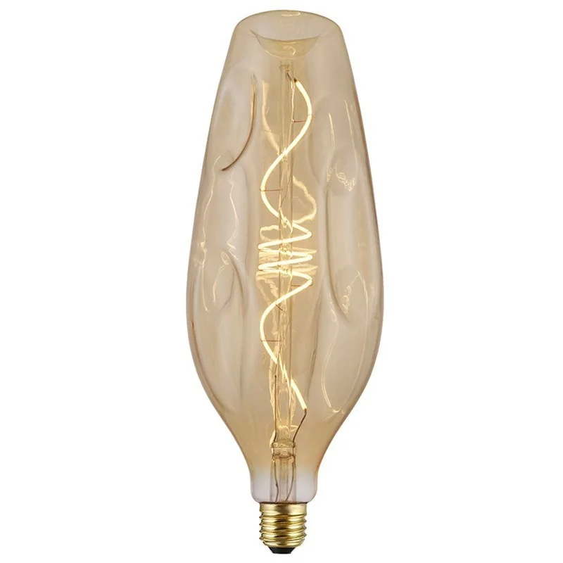 Lampadina LED Curved Vintage BOTTIGLIA BUMPED E27 5W 2000K Lampadina LED Curved Vintage BOTTIGLIA BUMPED E27 5W 2000K