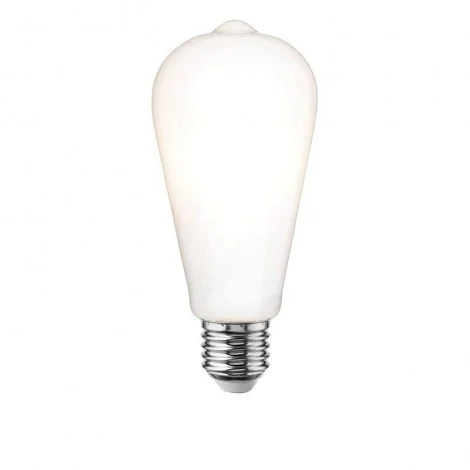 Lampadina LED PORCELLANA Vintage ST64 Filament CONO E27 6W