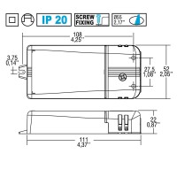 TCI LED Driver 110-240V DC MINI JOLLY LC 1-10V, Push Dimmable