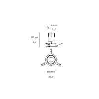 Logica Deep Evo Fix Dimmable Black White LED Recessed Spotlight