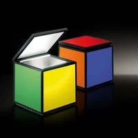 Cini & Nils Cuboluce LED Lampada da Tavolo con Riflettore