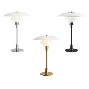 Louis Poulsen PH 3½-2½ Glass Table Lamp with Diffused Light for