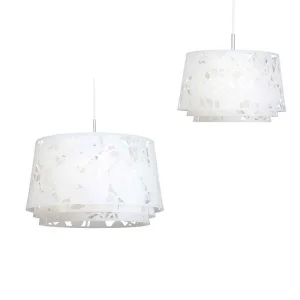 Louis Poulsen Collage Suspension Lamp with Three White Screens