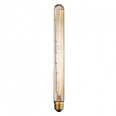 Lampadina Vintage 40W tubo 300mm E27 filamento carbonio