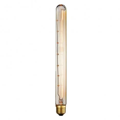 Vintage light bulb 40W E27 300mm carbon filament tube