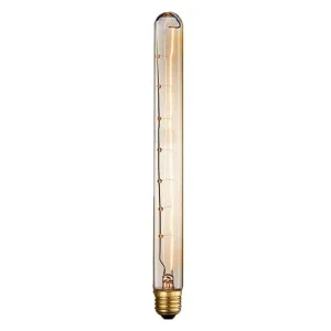 Vintage light bulb 40W E27 300mm carbon filament tube