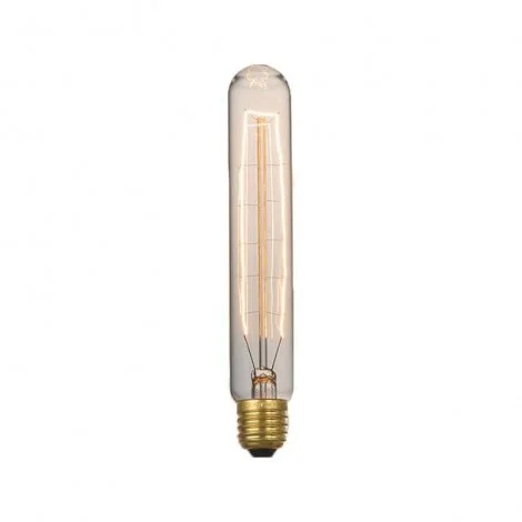 Lampadina Vintage tubo 25W 185mm E27 filamento carbonio