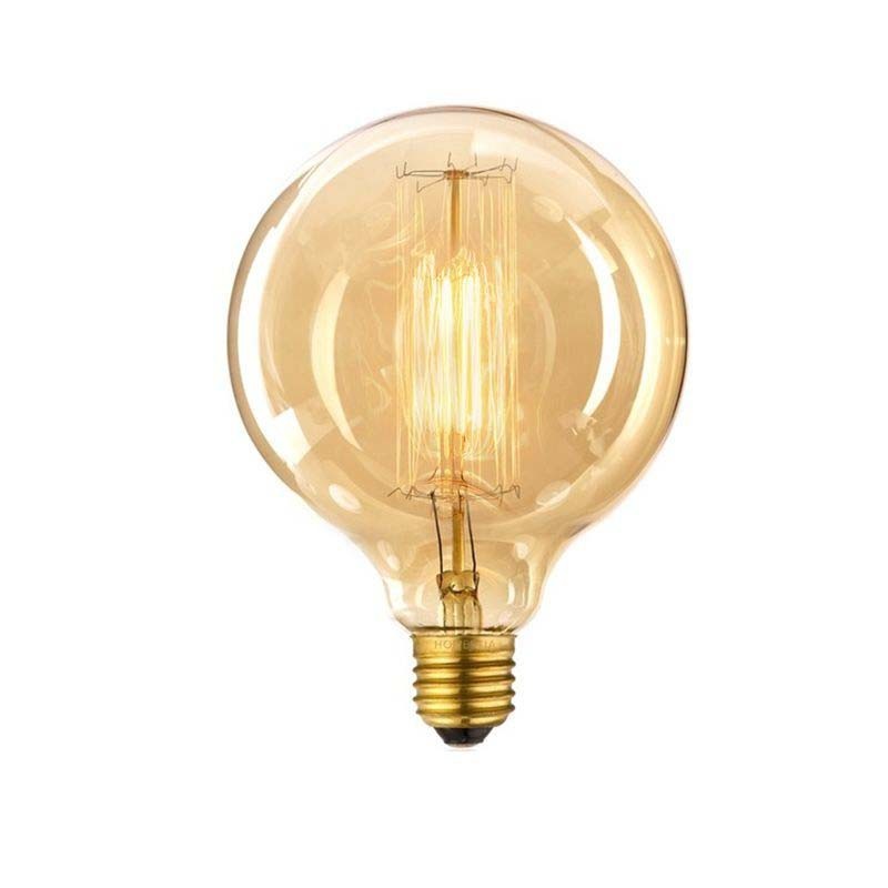 Lampadina Vintage G125 40W GLOBO E27 filament carbon lamp