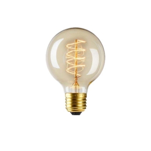 Lampadina Vintage G80 40W globo E27 filamento carbonio