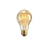 Lampadina vintage a60 40w goccia e27 filamento carbonio Lampadina vintage a60 40w goccia e27 filamento carbonio