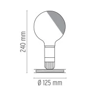 Flos Lampadina 110V LED Lampada da Tavolo New Color Designed by