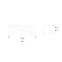 Slide Design WOW Modern Decorative Polyethylene Bench By Kazuko Slide Design WOW Modern Decorative Polyethylene Bench By Kazuko