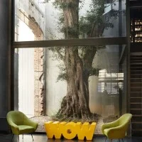 Slide Design WOW Modern Decorative Polyethylene Bench By Kazuko Slide Design WOW Modern Decorative Polyethylene Bench By Kazuko