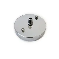 Rosetta wall Ceiling rose with single output Silver Chrome