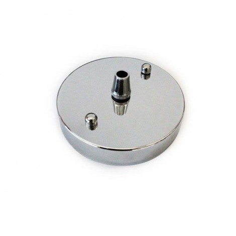 Rosetta wall Ceiling rose with single output Silver Chrome