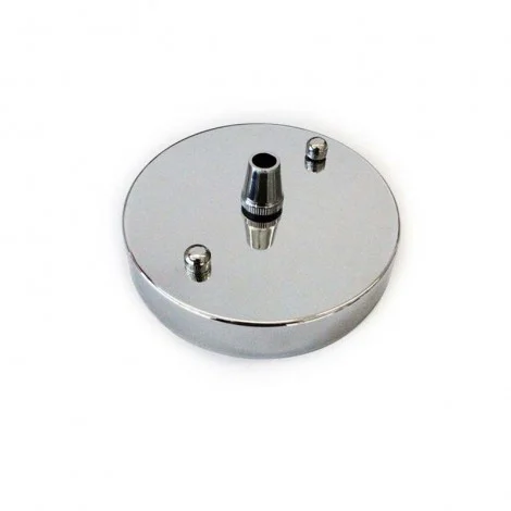 Rosetta wall Ceiling rose with single output Silver Chrome