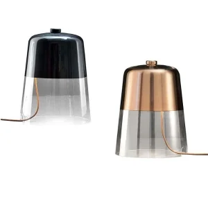 Oluce Semplice 226 Table Lamp in Blown Glass Dimmerable Design