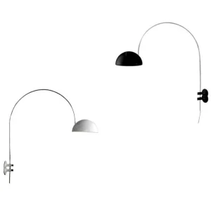 Oluce Coupè Adjustable Arc Wall Lamp Design by Joe Colombo 1967