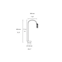 Flos Caule Bollard 1 Dimmable LED Floor Lamp for Outdoor By Flos Caule Bollard 1 Dimmable LED Floor Lamp for Outdoor By