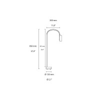 Flos Caule Bollard 2 Dimmable LED Floor Lamp for Outdoor By
