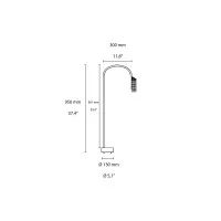 Flos Caule Bollard 2 Dimmable LED Floor Lamp for Outdoor By Flos Caule Bollard 2 Dimmable LED Floor Lamp for Outdoor By
