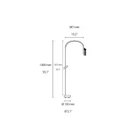 Flos Caule Bollard 3 Dimmable LED Floor Lamp for Outdoor By Flos Caule Bollard 3 Dimmable LED Floor Lamp for Outdoor By