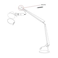 Artemide Ricambio Morsetto Diffusore per Tolomeo LED