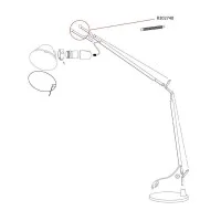 Artemide Ricambio Morsetto Diffusore per Tolomeo LED Artemide Ricambio Morsetto Diffusore per Tolomeo LED
