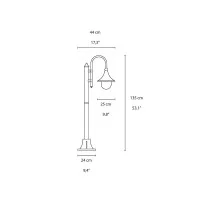 Sovil Lampara Paletto E27 Floor Lamp In Aluminum For Outdoor
