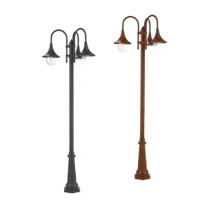 Sovil Lampara Palo Three Lights E27 Floor Lamp In Aluminum For