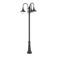 Sovil Lampara Palo Three Lights E27 Floor Lamp In Aluminum For