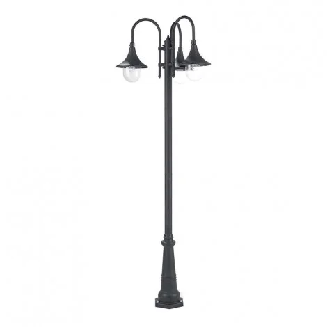 Sovil Lampara Palo Three Lights E27 Floor Lamp In Aluminum For