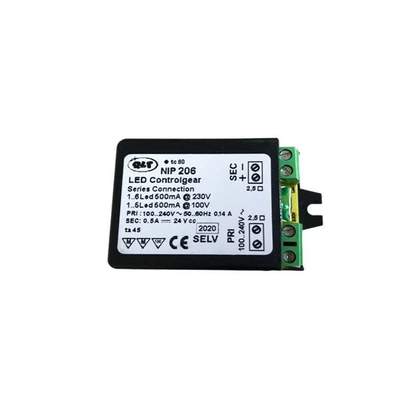 QLT Alimentatore NIP 206 12W 24V max 500mA Led Driver QLT Alimentatore NIP 206 12W 24V max 500mA Led Driver