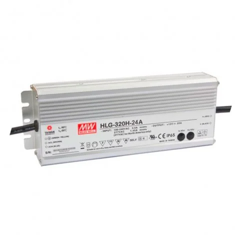 Meanwell Power Supply HLG-320H-24A 320W 24V IP65 13.34A LED