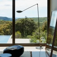 Lumina Elle Biemission LED Dimmable Floor Lamp By Tommaso Cimini